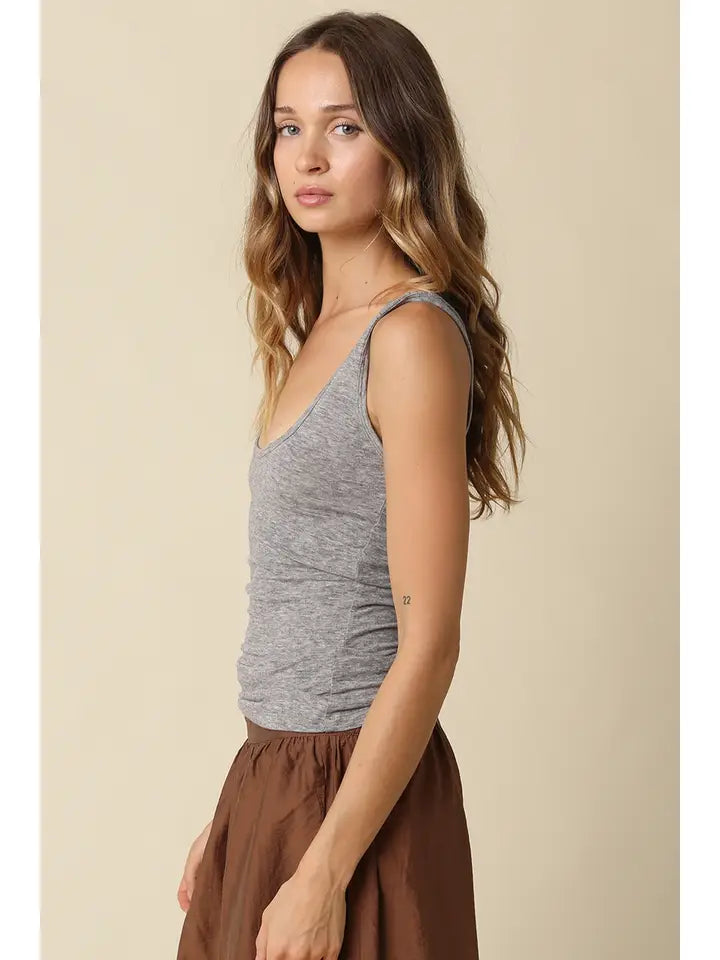 Townes Rib Tank (heather grey)
