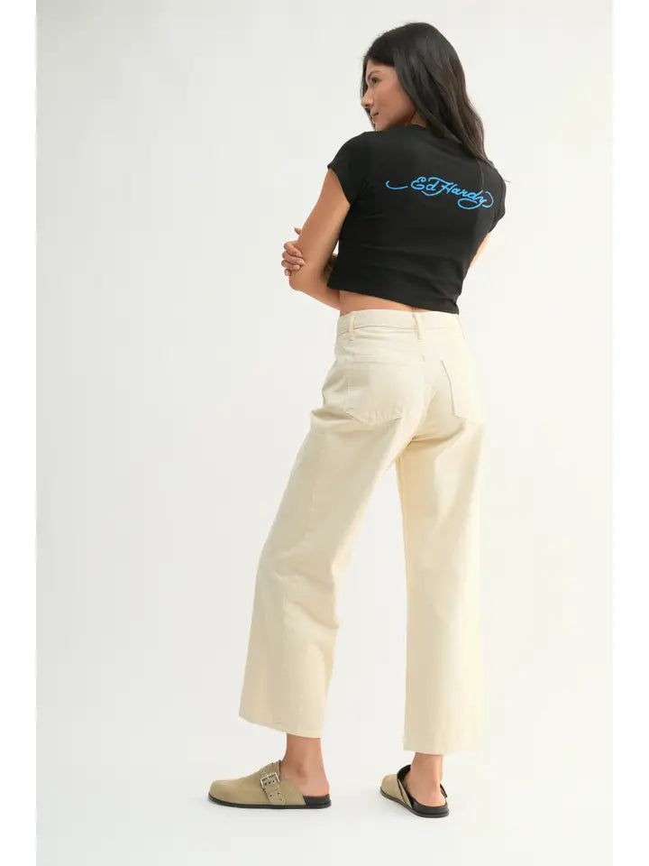 Barrel Twist Jeans (cloud) - GEORGE-MARY'S