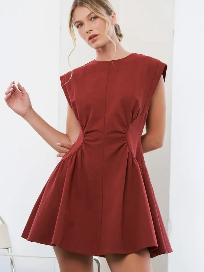 Stella Dress (burgundy)