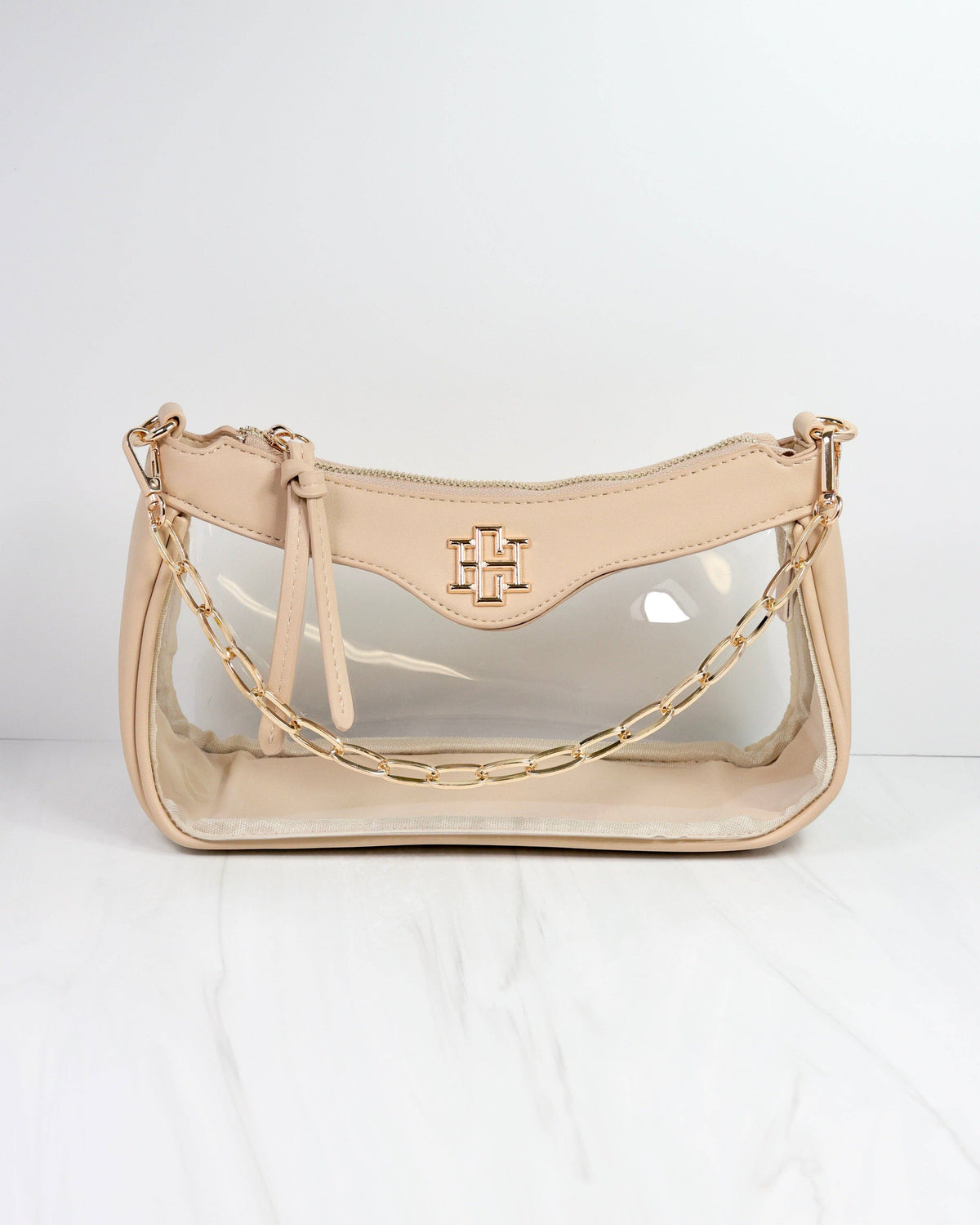 Cassidy Clear Crossbody NUDE