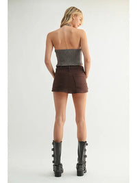 Rodeo Denim Skort (chocolate)