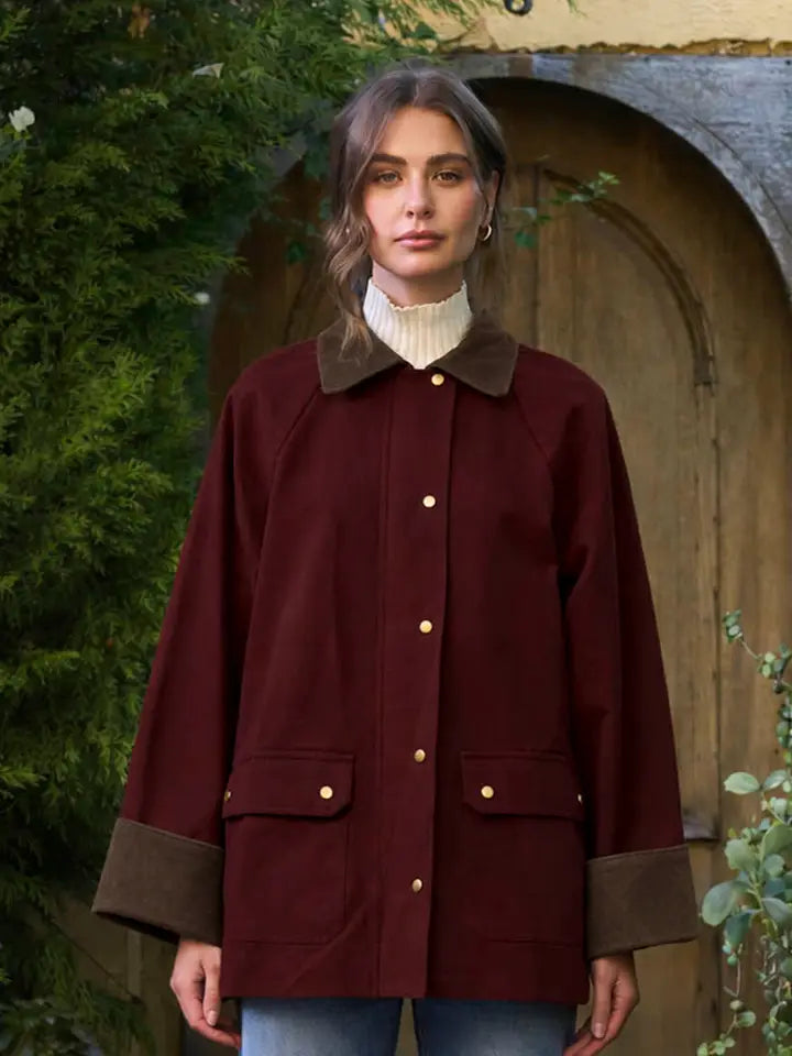 Jennings Barn Jacket (oxblood) - GEORGE-MARY'S