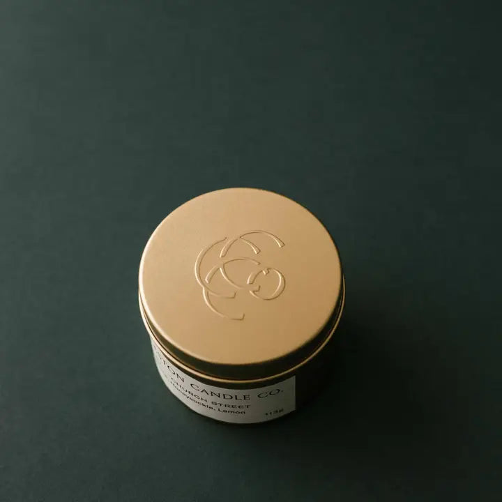 Seasonal Tin Candle (East Bay Bourbon)