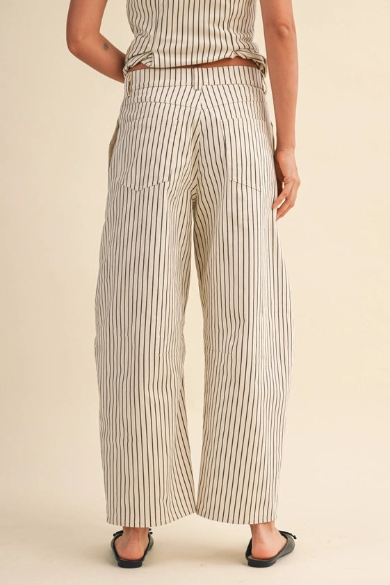 Lola Striped Barrel Pants