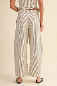 Lola Striped Barrel Pants
