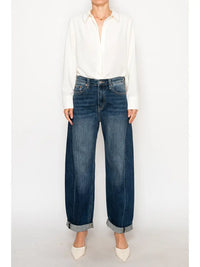 Tapered Barrel Jeans