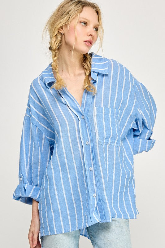 Rory Striped Button Down