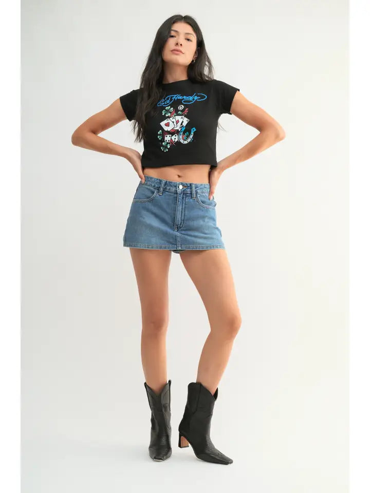 Rodeo Denim Skort (medium)