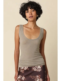 Townes Rib Tank (earth taupe)