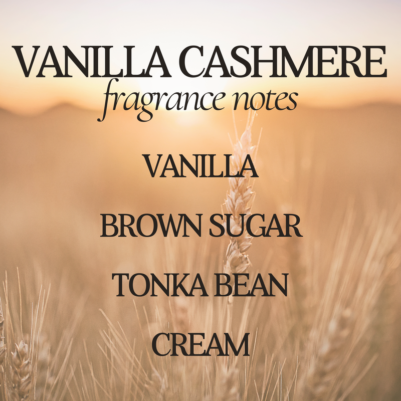 Vanilla Cashmere Fall Soy Candle - 9 oz Amber Jar - Decor