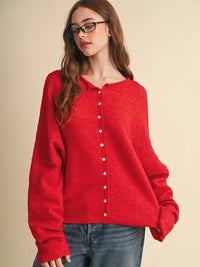 Poppy Cardigan (red)