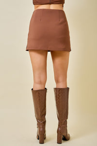 Lennon Crepe Skort (brown)