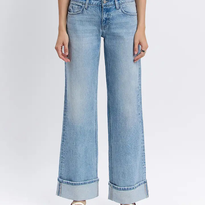 BEST SELLER London Low Rise Baggy Cuffed Jeans