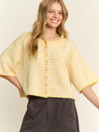 The Penny Cardigan (yellow/ivory)
