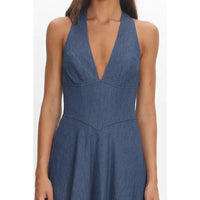 Millie Denim Halter Dress - GEORGE-MARY'S