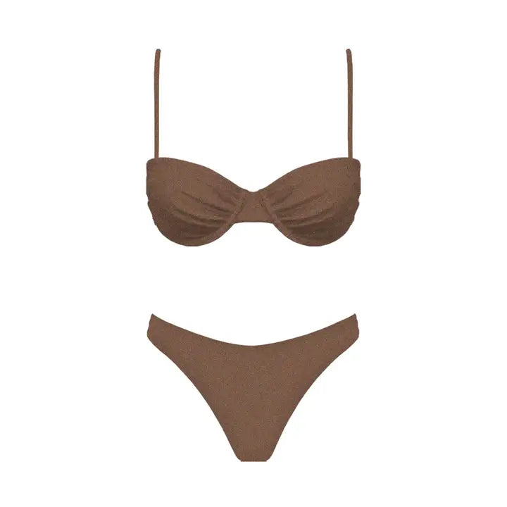 Lorenzo Bikini Top (toast) - GEORGE-MARY'S