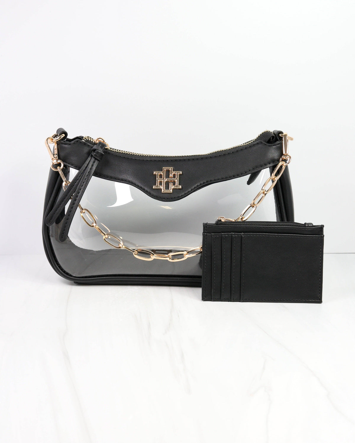 Cassidy Clear Crossbody BLACK