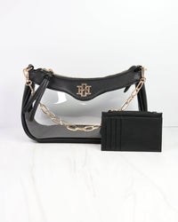 Cassidy Clear Crossbody BLACK
