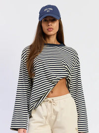 Hector Striped Tee (navy)