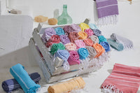 PREORDER Turkish Beach Towel (pink) - GEORGE-MARY'S