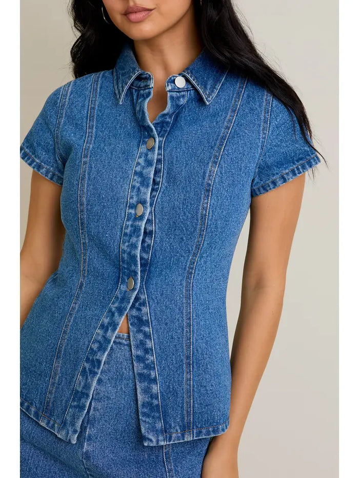Mason Denim Top