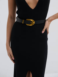 Gold Point Statement Buckle Belt - GEORGE-MARY'S