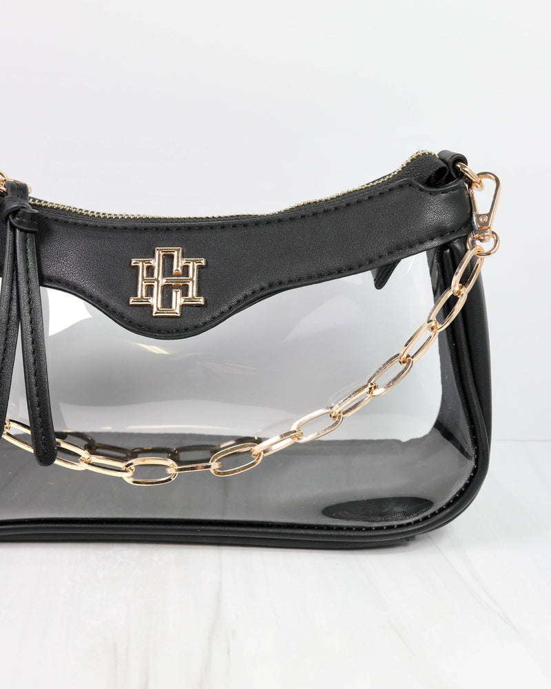 Cassidy Clear Crossbody BLACK