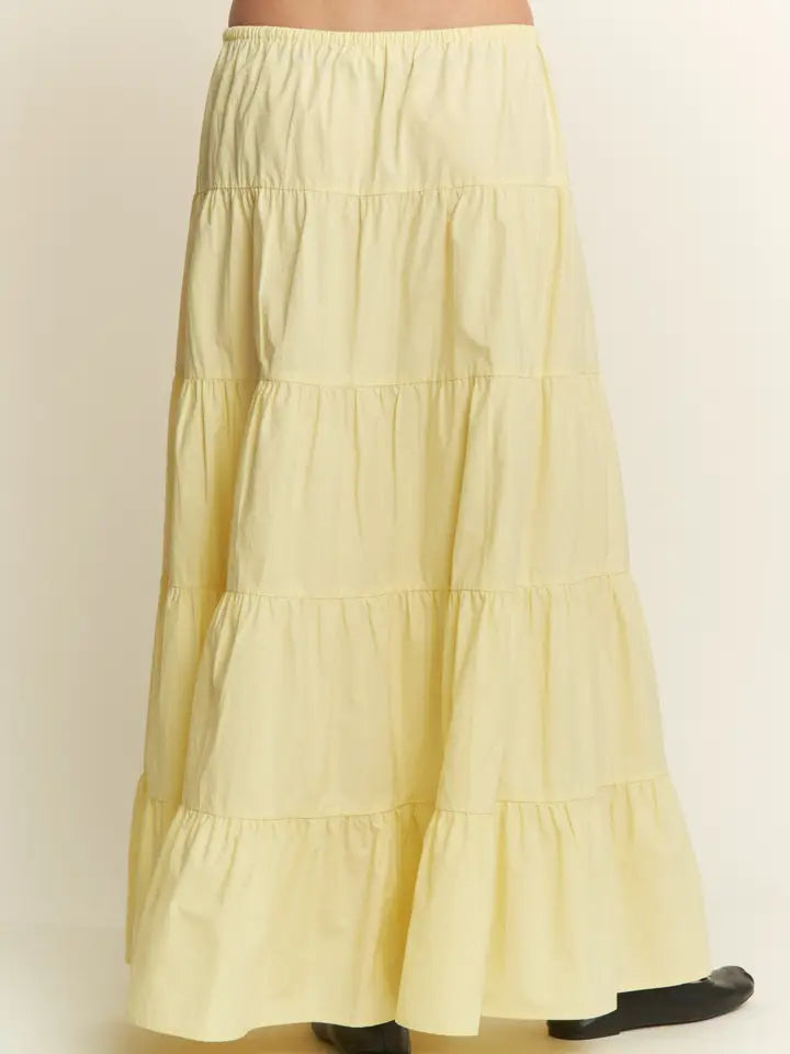 Butter Tiered Maxi Skirt