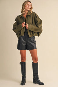 Ellis Suede Jacket (olive)