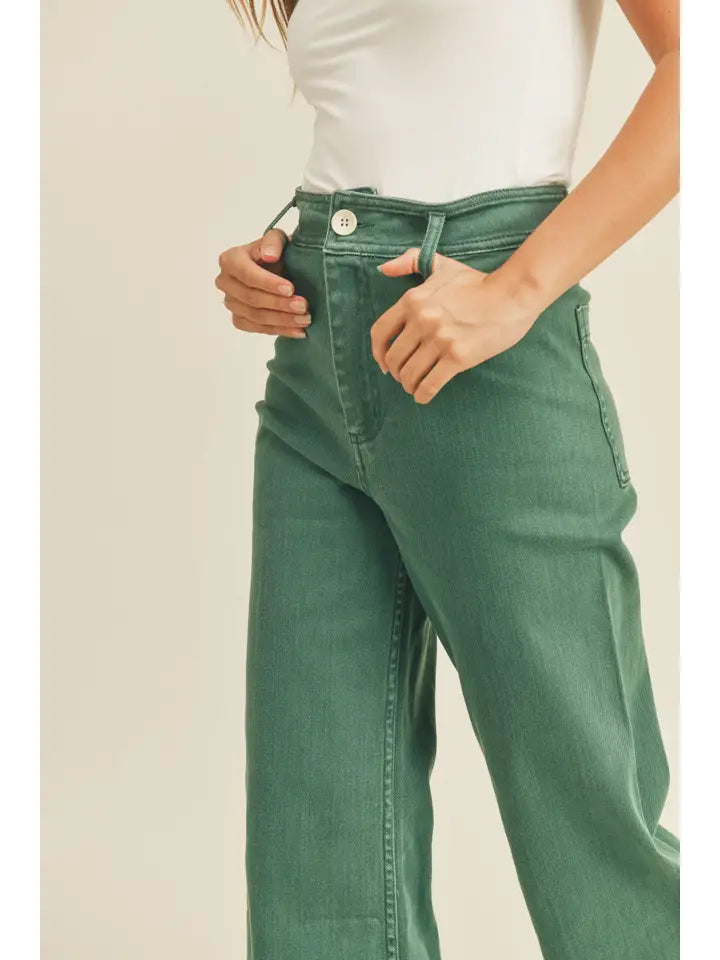 Marine Fit Wide Leg Pants (green)