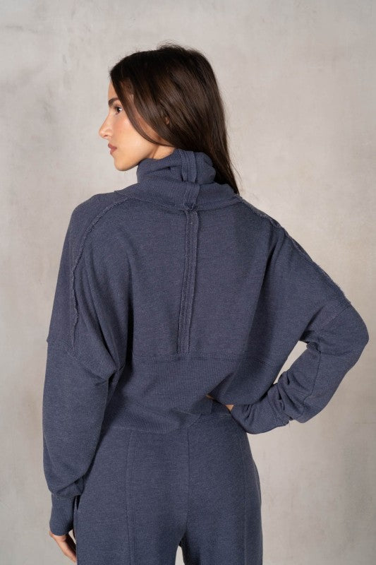 The Wells Terry Pullover (navy)