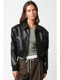 Bria Pu Leather Jacket