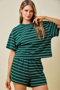 Darby Striped Shorts (hunter)