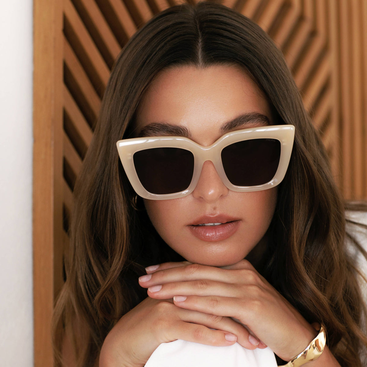 Portofino Acetate Oversized Cat Eye Sunglasses