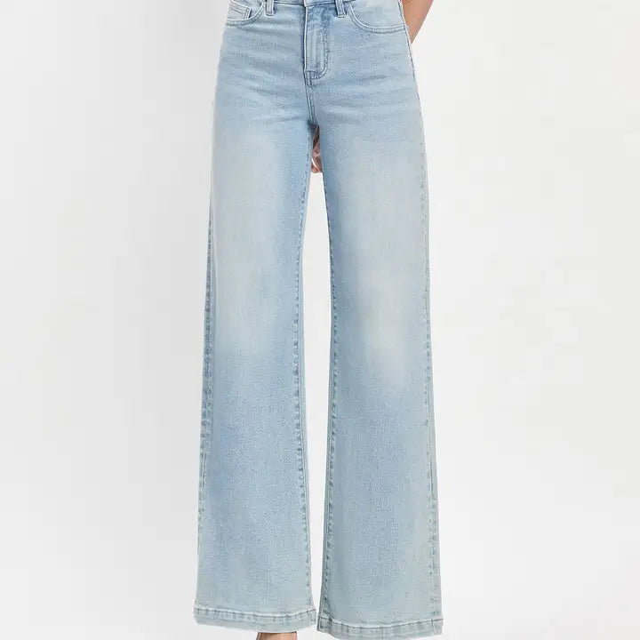 Vivie High Rise Wide Leg Jeans