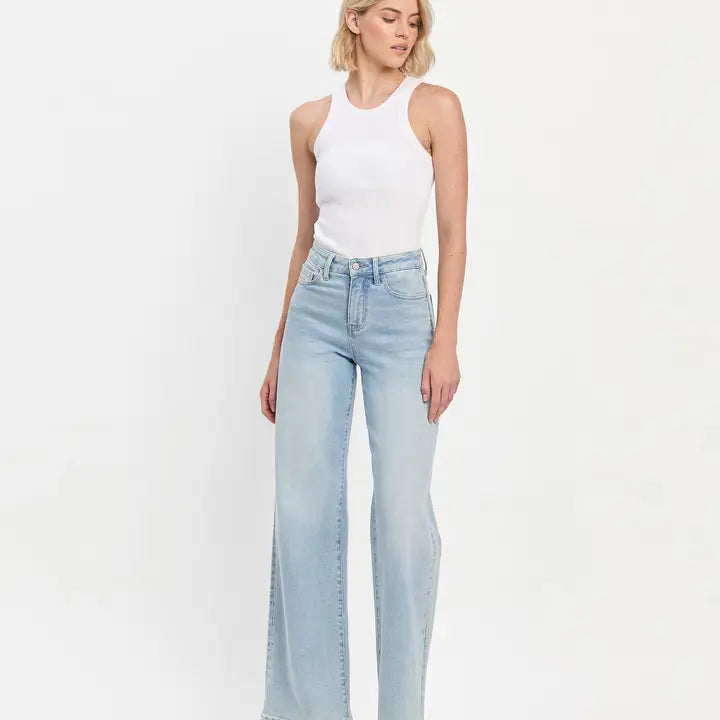 Vivie High Rise Wide Leg Jeans