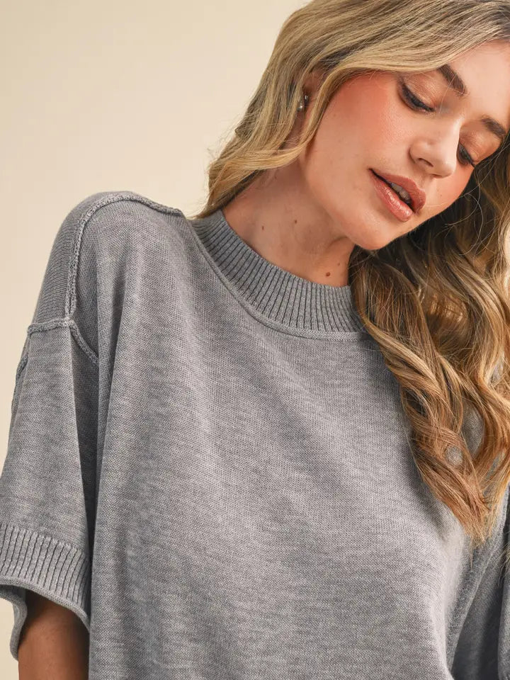 Charlie Knit Top (heather)