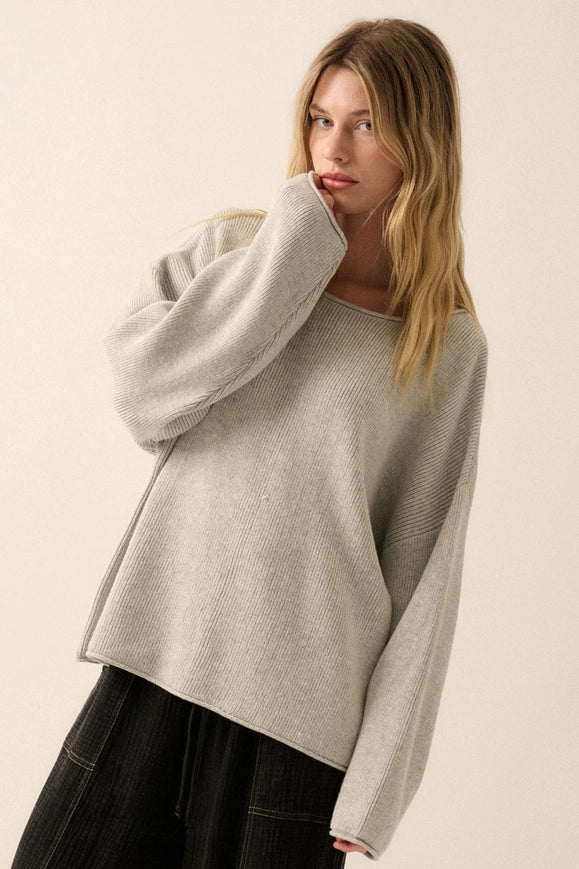 New Harbour Sweater (heather grey)