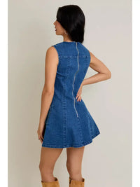 Brooklyn Seamed Denim Dress