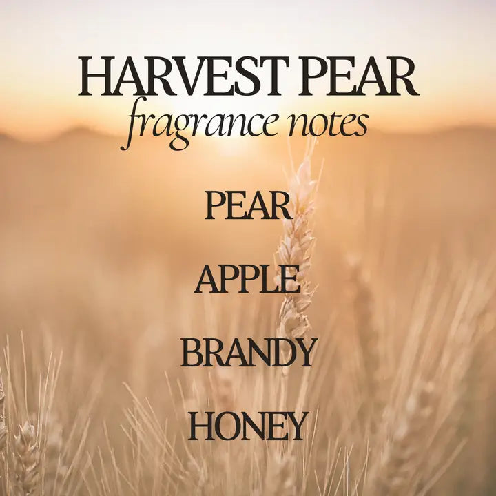 Harvest Pear - Fall Candle - Amber Jar - 9 oz