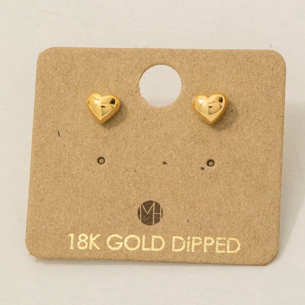Mini Heart Stud Earrings