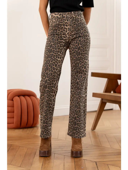 Barbara Leopard Jeans