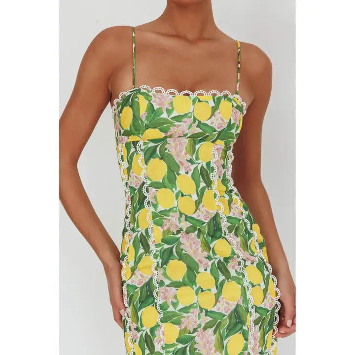 Sicily Floral Midi Dress - GEORGE-MARY'S