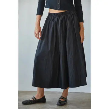 Baker Midi Skirt (black)