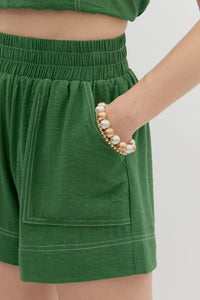 Fern Exposed Stitch Shorts