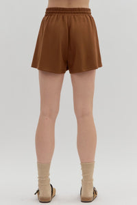 Caramel Drawstring Shorts