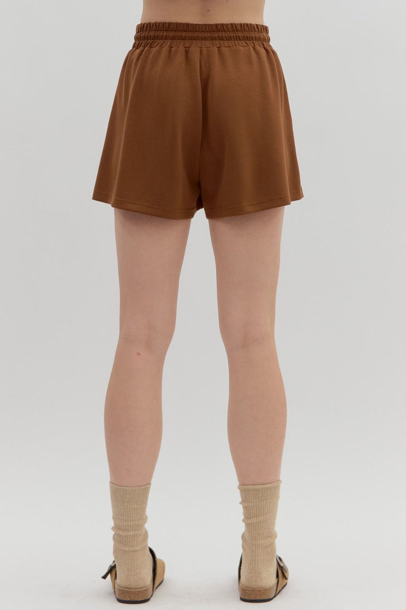 Caramel Drawstring Shorts