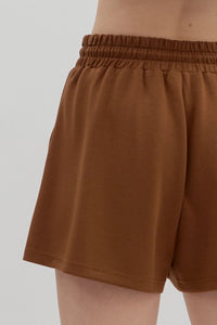 Caramel Drawstring Shorts