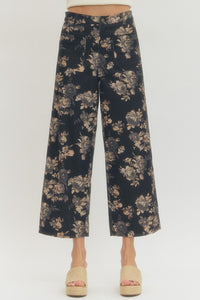 Floral Wide Leg Pants