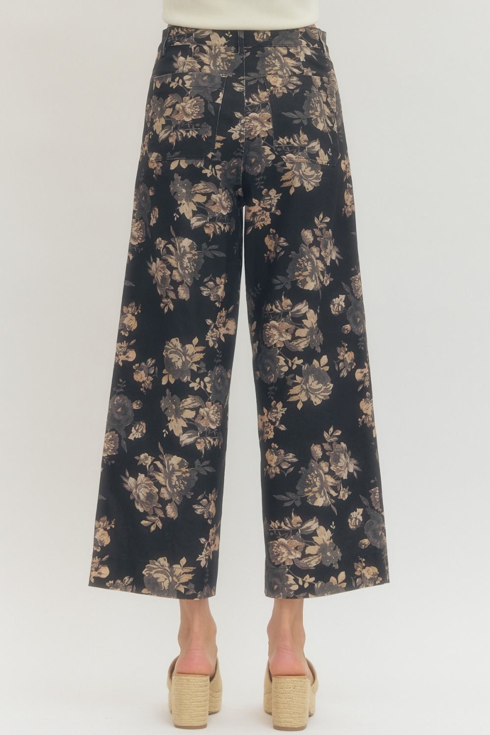 Floral Wide Leg Pants